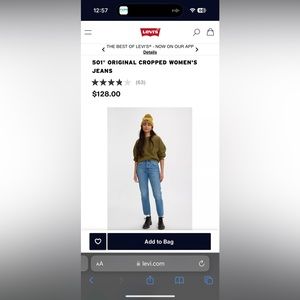 Levi’s 501 cropped jeans